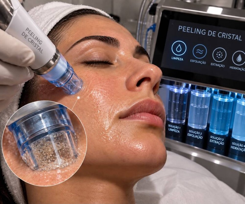 Limpeza de Pele e Peeling de Cristal